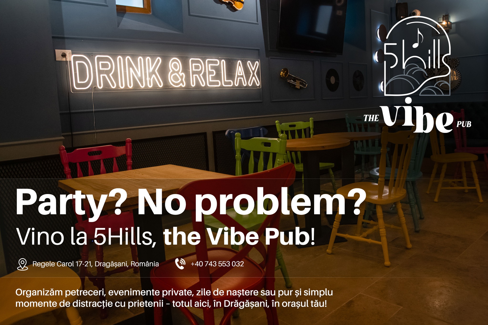 petreceri in dragasani, pub the vibe dragasani valcea